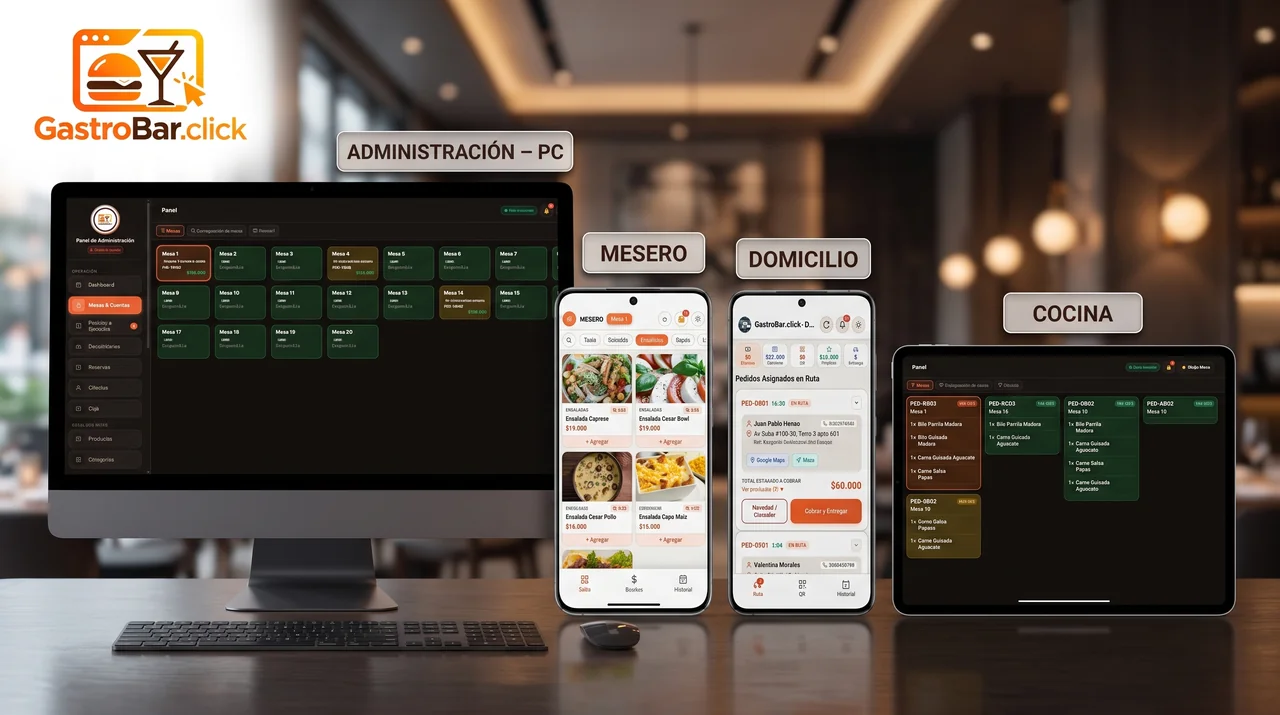GastroBar.click Terminal POS y Salón